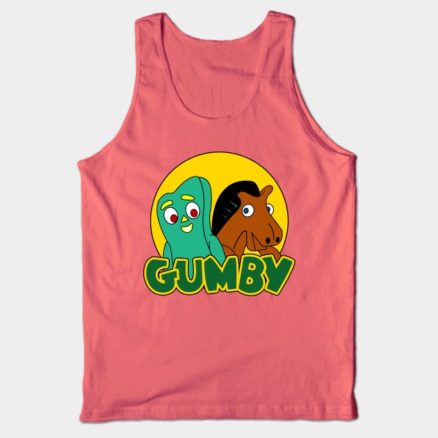 Happy Gumby Tank Top by liora natalia